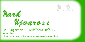 mark ujvarosi business card